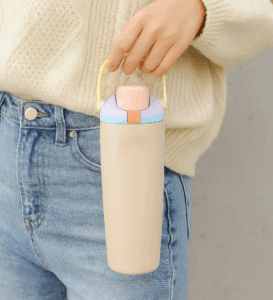 แก้วเก็บความเย็นสแตนเลส ฝาปิดล็อค มีหูหิ้ว ขนาด 900ML