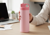 กระบอกน้ำทรงสปอร์ต มีหูหิ้ว ความจุ 500 ml.